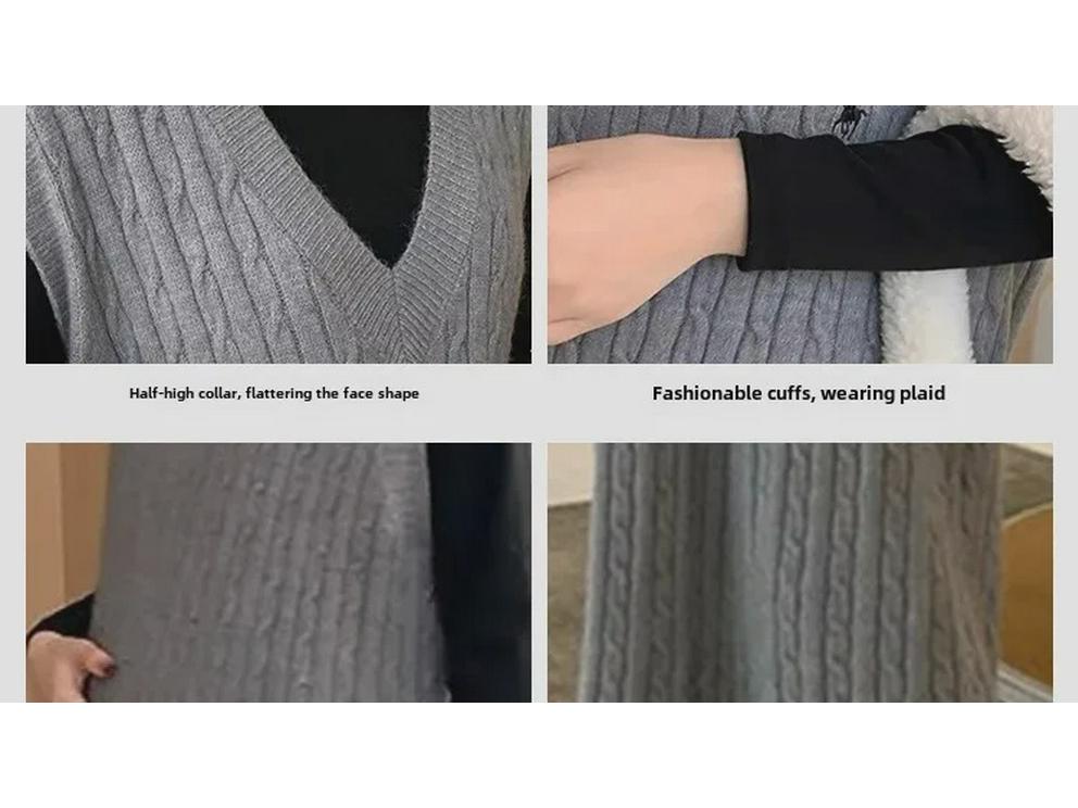 2024 Trendy Maternity Sweater Dress: Autumn/Winter Two-Piece Suit