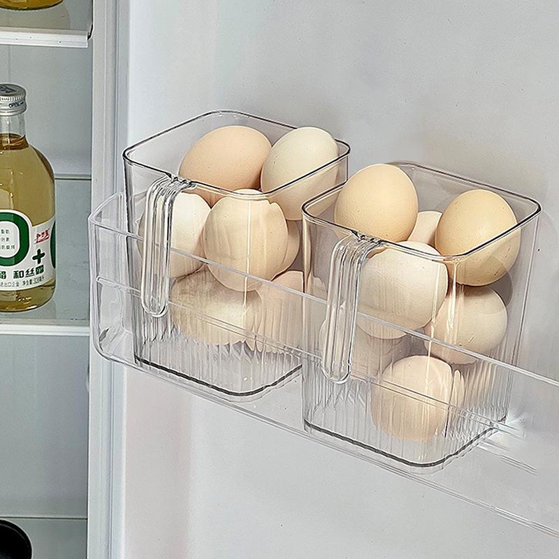 Прозрачный органайзер для холодильника, контейнеры для хранения продуктов, корзины для свежих овощей и фруктов, ящик для хранения холодильника, кухонный органайзер