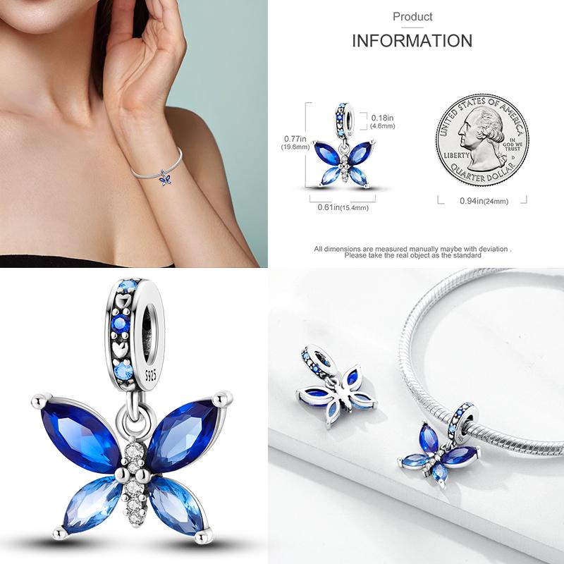 925 Стерлинговое Серебро Красочный Ловец Снов Светящийся Светлячок Подарок Самолет Земля Шармы Подходят Оригинальный Подвеска DIY Изготовление Ювелирных Изделий