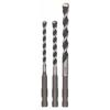 Bosch Accessories 2609256918 Carbure De Tungstène Jeu De Forets Polyvalents 3 Pièces 5 Mm, 6 Mm, 8 Mm SDS-Quick 1 Set