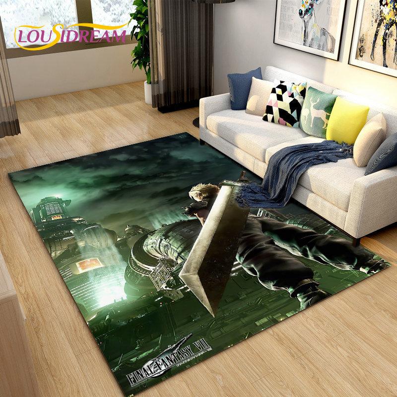 Final Fantasy 3D печатный игровой коврик для геймера, коврик для гостиной, спальни, дивана, коврик для двери, детский нескользящий напольный коврик