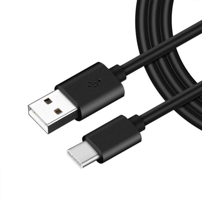 Câble USB Type-C - E.F.CONNECTION - 1 Mètre - Noir - Compatible Xiaomi 15 14 13 12, 11, Redmi Note 11/12/13/14