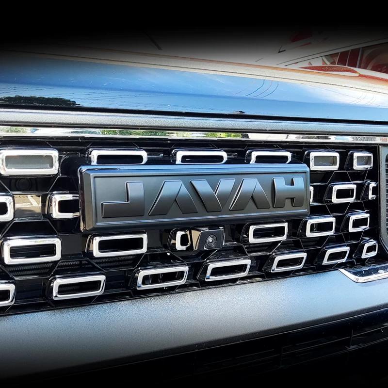Черные эмблемы с логотипом на переднюю решетку автомобиля для Great Wall Haval H7 H6 PHEV Dargo Jolion H5 2024 2025 Задняя наклейка на багажник Наклейка на кузов 1 шт.