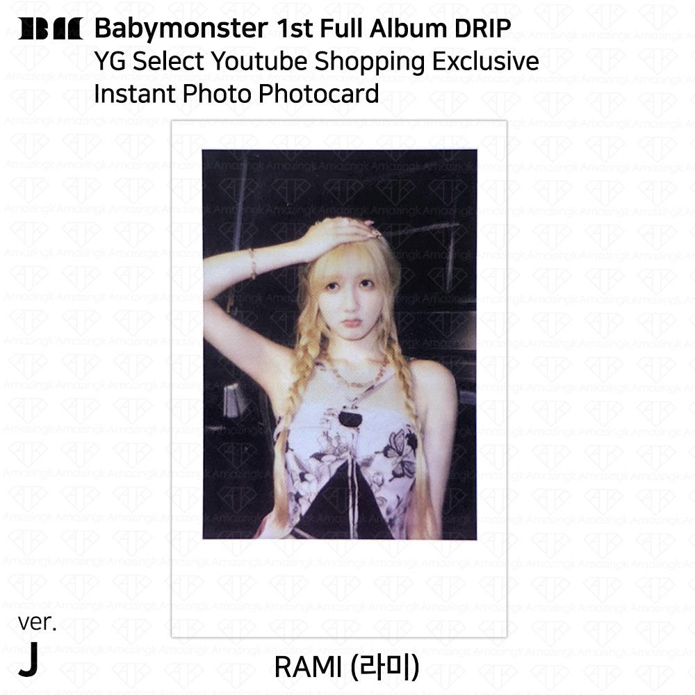 BABYMONSTER 1-й полноформатный альбом DRIP YG Select Youtube Shopping Эксклюзивная фотокарточка