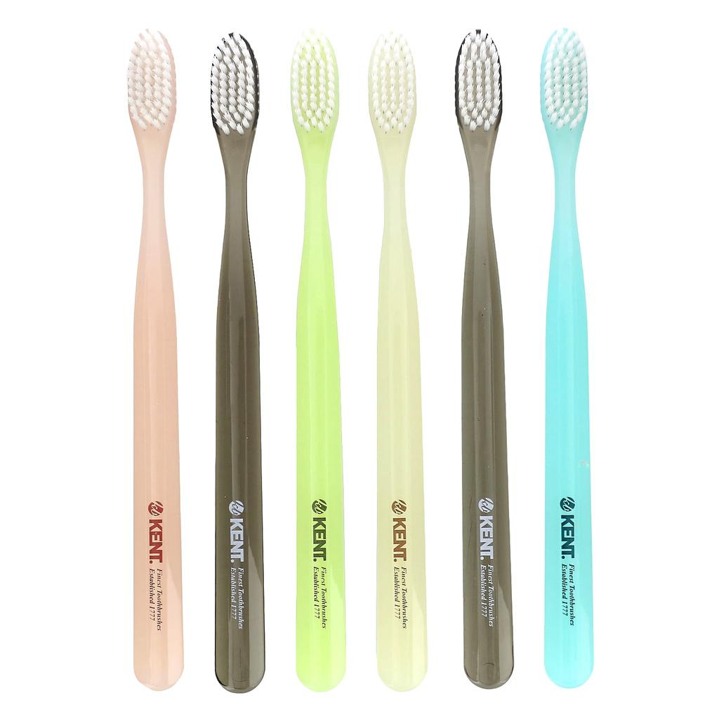 KENT Ультрамягкая зубная щетка, оригинальная, 6 зубных щеток