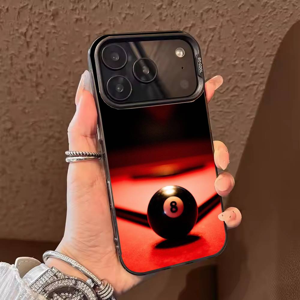 Чехол для телефона Пул Снукер Цвет Серебряный Корпус Для IPhone 17 16 15 14 13 12 11 Pro Max Plus