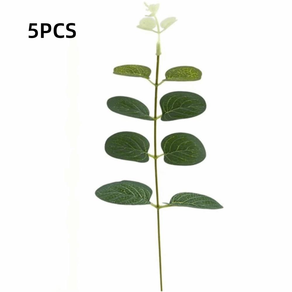 5 шт. Смешанные искусственные цветы Искусственное растение Листья долларового дерева DIY Букеты Свадьба