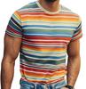 XXS-6XL Футболка для мужчин Модные полосатые 3D-принтованные футболки для мужчин Летние повседневные футболки с коротким рукавом Топы Футболки Пуловеры