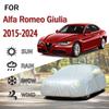 Для Alfa Romeo Giulia 2015-2024 наружная защита полная 190T автомобильные чехлы снегозащитный козырек пылезащитный наружные автомобильные аксессуары