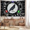 Mystical Moon & Crow Tapestry - Versatile Wall Hanging for Home Decor, Perfect for Bedroom, Living Room, or Outdoor Use - Durable Polyester, Easy Care