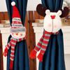 1pc Christmas Curtain Buckle with Snowman Cute Curtain Decoration Creative Curtain Buckle for Home Window Christmas Decoration