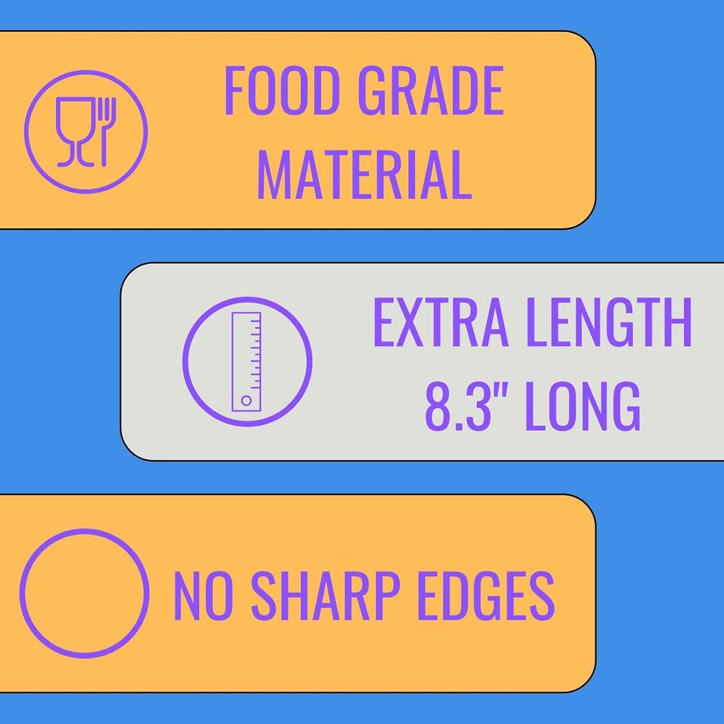 Disposable independent packaging large diameter plastic straw 100 pack 210mm long 11mm wide suitable for smoothie milkshake pearl milk tea and other