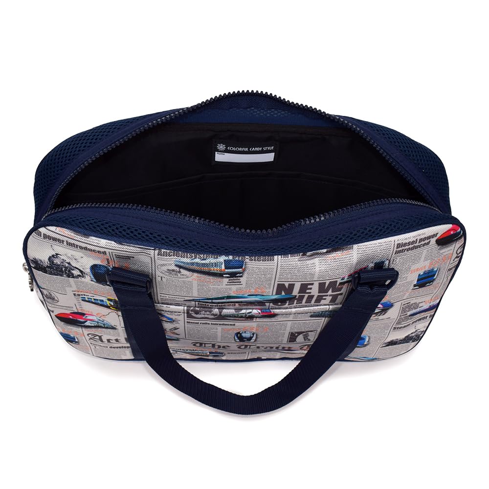 ЦВЕТНАЯ сумка для начальной школы в стиле CANDY STYLE с надписью «каллиграфия» с плечевым ремнем для начальной школы Shinkansen и железной дороги, серая NN103900 Сумка для каллиграфии/каллиграфии,