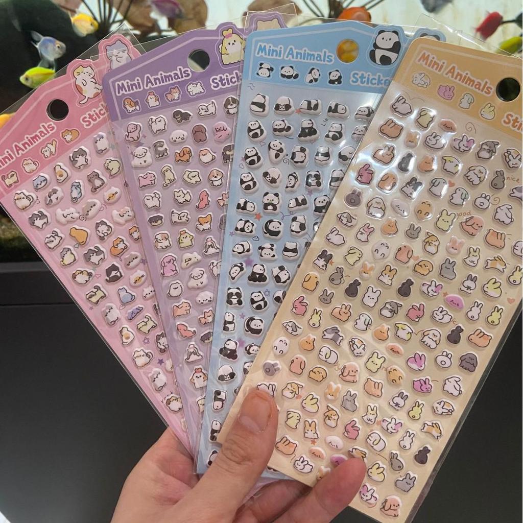 Милые мультяшные животные, пенопластовые наклейки для чехлов для телефонов и стаканов для воды