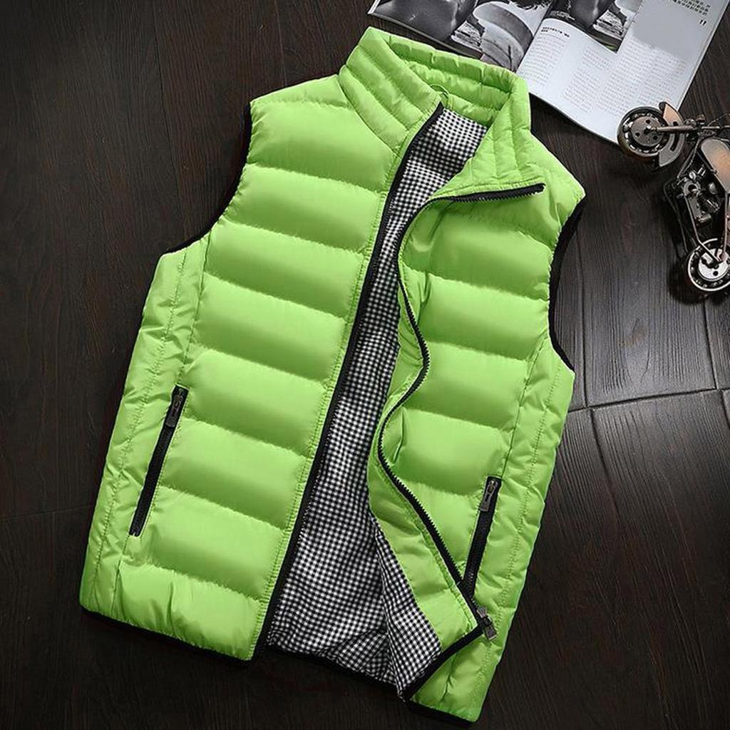 Мужское осенне-зимнее пальто, хлопковый жилет с подкладкой, теплый толстый жилет с капюшоном, топы, куртка