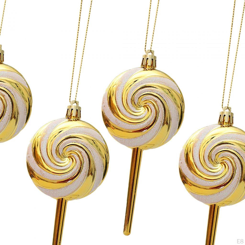 4 шт. подвесное украшение на рождественскую елку Lollipop креативный рождественский кулон для