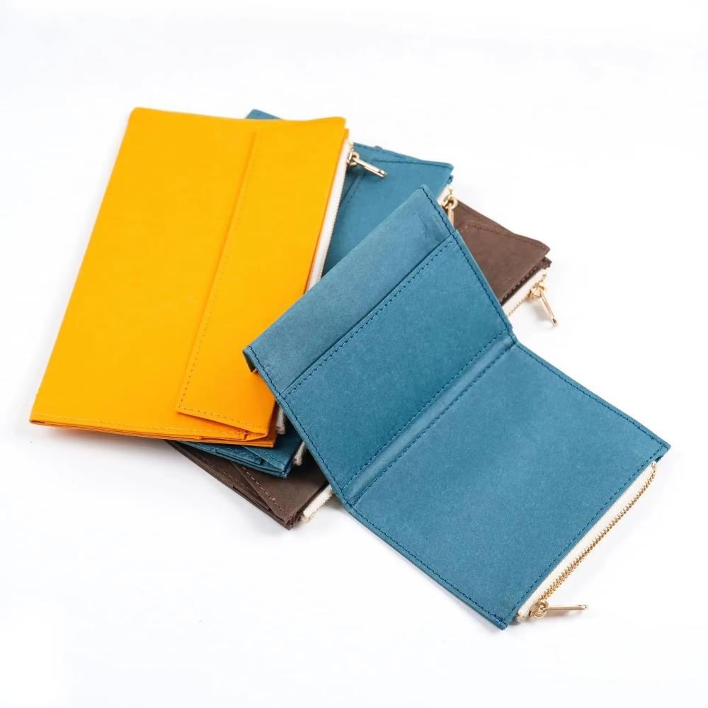 Kraft Paper Bound Notebook Leather File Folder New Traveler Storage Bag  Planner Accessory