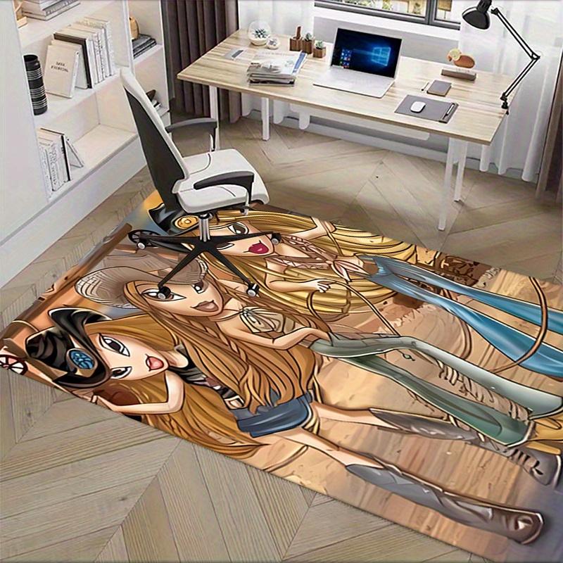 1 шт. Ковбойша, Вестерн, Bratz Офисный ковер Мягкий полиэстер Коврик для входа Моющийся Нескользящий Машинная стирка