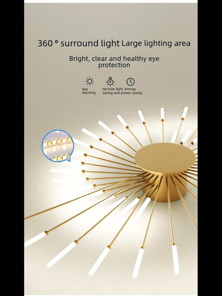 Светодиодный потолочный светильник Vortex Fireworks для гостиной, зала, ресторана, спальни