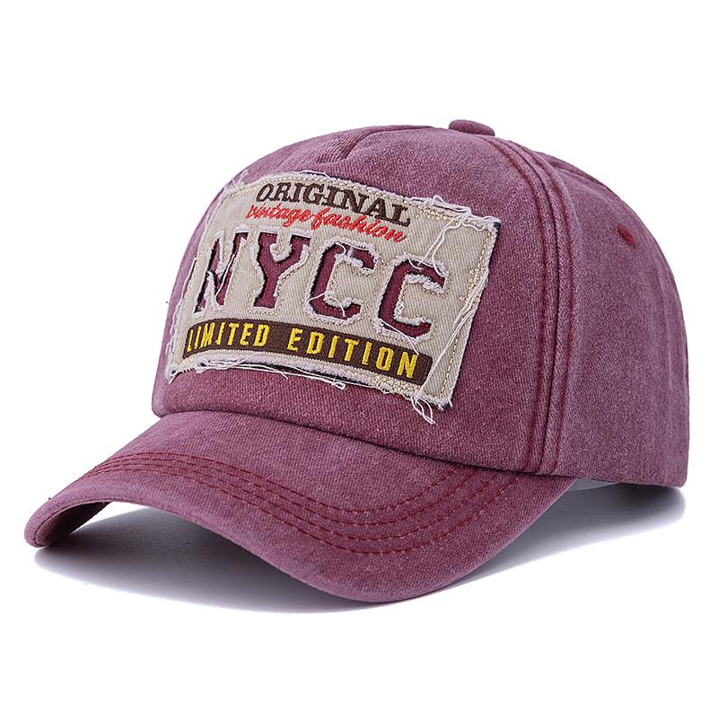 Новая унисекс стираный хлопок винтажная бейсболка NYCC вышитые буквы уличный спорт папа кепка для мужчин и женщин