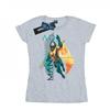 Womens/Ladies Aquaman Tropical Icon Cotton T-Shirt