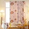 Modern Polyester Curtain With Magic Tape Lining Light Blocking For Living Room