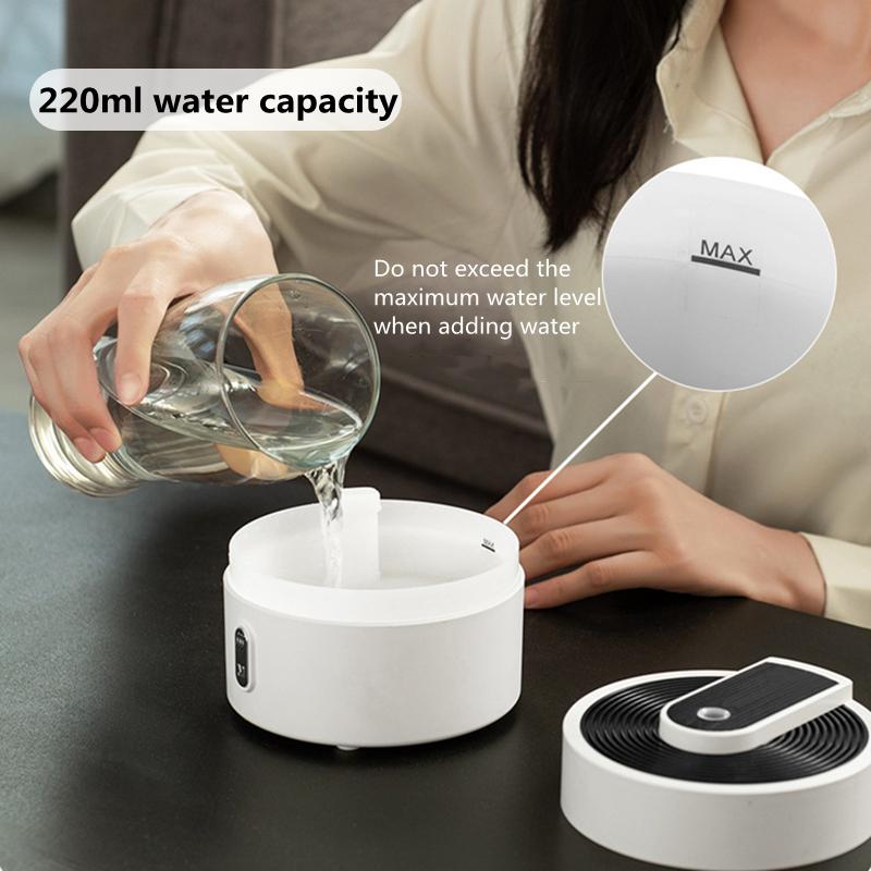 220 мл Ароматерапевтический диффузор эфирного масла USB-увлажнитель воздуха с красочной светодиодной лампой для офиса, дома, комнаты, ароматизатор, ароматизатор, создатель тумана