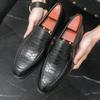 Роскошные Новые Мужские Лакированные Туфли с Острым Носком Пенни-Лоферы Формальные Свадебные Выпускные Туфли для Возвращения Домой Zapatos Hombre