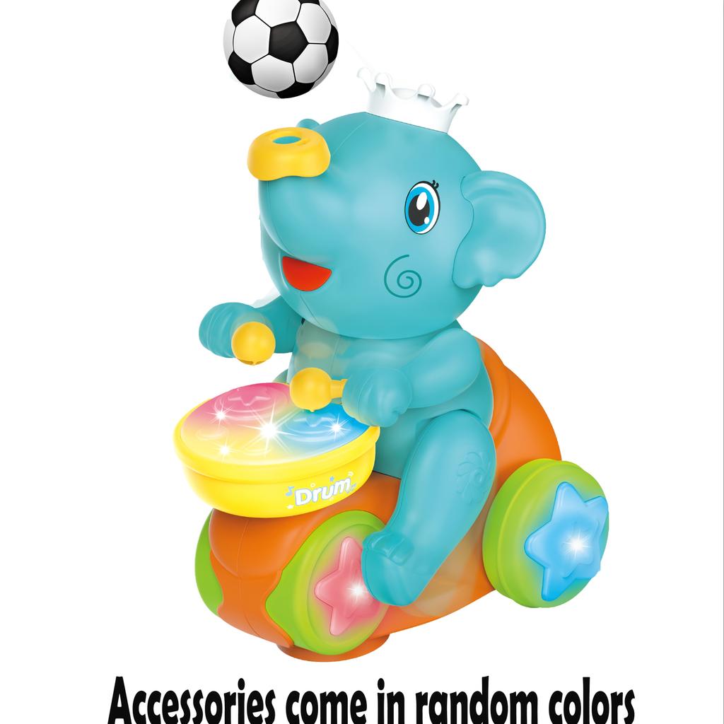 Elephant Drum,Ball Game Toy for Youngsters,Fun Early Learning Puzzle with Cartoon Elephant, Battery Operated,AA Batteries Not Included,Elephant Gifts