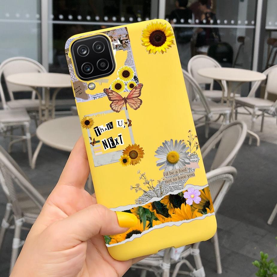For Samsung Galaxy A12 Case M12 F12 Cue Candy Painted Cover Soft Silicone Phone Case For Samsung A12 M 12 GalaxyA12 Coque Bumper