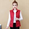 Women's Padded Vest Autumn Winter Ultra Light Zipper Closure Warm Sleeveless Jacket Slim Fit Windproof Stand-up Collar Waistcoat for Home Work