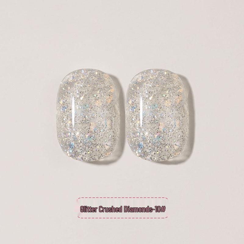 2024 Супер Вспышка Серебряный Бриллиантовый Глиттер Гель-лак для Ногтей