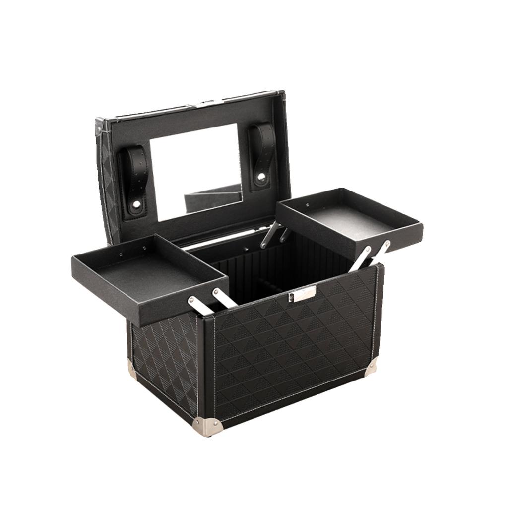 Women's Makeup Bag 2025 New Portable Large Capacity Mirrored Cosmetic Case Handheld Tattoo & Permanent Makeup Storage Box