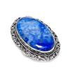 Natural Lapis Lazuli Gemstone 925 Sterling Silver Jewelry Ring Size 8 A1q65