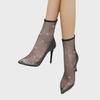 2022 Women's Mesh Rhinestone Over-the-Knee High Heel Boots Sandals