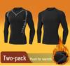 Men's Winter Quick-Dry Thermal Fitness Suit: Long-Sleeve Running & Training Underwear
