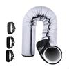Hose Cover Air Conditioner Wrap with Elastic Straps Duct Vent Parts