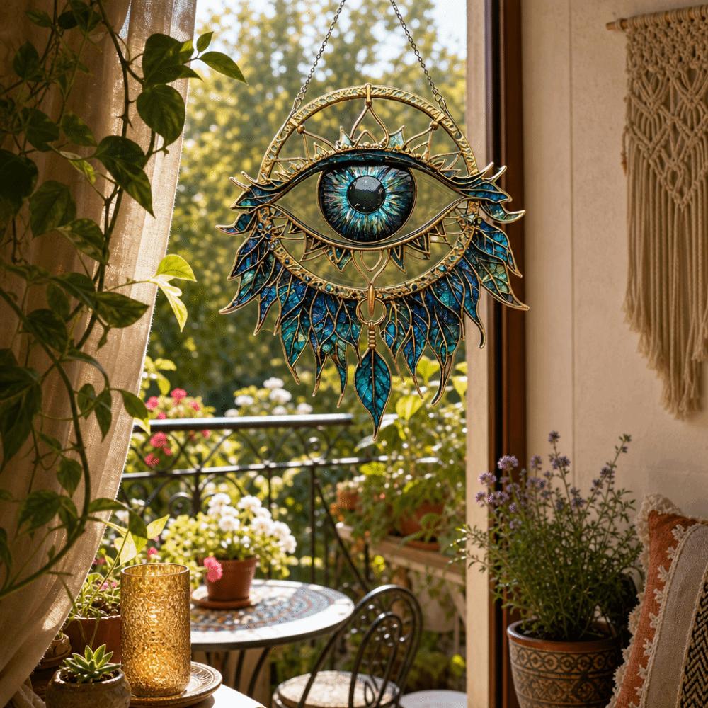 2D Flat Window Ornament Acrylic Wind Chime Ethnic Style Hanging Pendant  Home Decoration