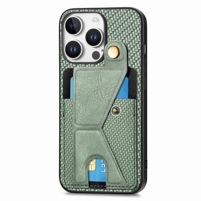 Чехол для iPhone 16 Pro Max K-образная подставка Кожа+ПК+ТПУ Чехол для телефона