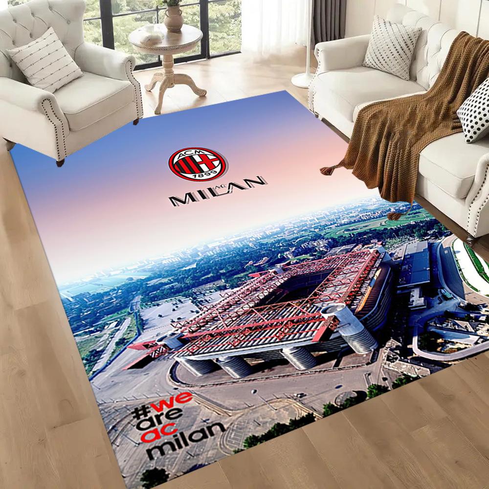 Ac Milan Area Rug Perfect For Balcony Hallway Bedrooms Entryway Antislip Carpet Decorate Offices Spiritual Gift