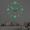 Безударные цифровые часы Скандинавская гостиная Акриловые настенные часы Спальня Бесшумные настенные часы Наклейка на стену Часы Светящиеся Подвесные