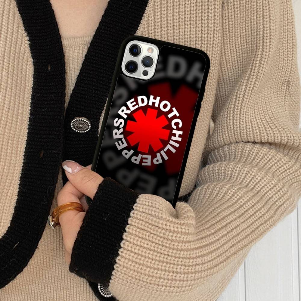 Чехол для телефона с изображением группы Red Hot Chili P-Peppers для iPhone 16 15 14 13 12 11 Pro Max Plus Ударопрочный Жесткий чехол из ТПУ+ПК