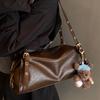 Premium Sense Niche Underarm Bag Women's 2025 New Fashion Retro Shoulder Pillow Bag Work Commuter Baguette Bag