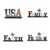 Independence Day Decorations Wooden Ornaments Memorial Day Wooden Crafts