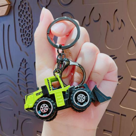 Миниатюрные инженерные машинки, брелок-шарм, инерционная мультяшная игрушечная машинка, брелок-подвеска, крючок с защитой от отсоединения, инструмент для снятия стресса