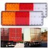Akozon 12V Rear Tail Brake Reverse Waterproof Tail Light Indicator Lamp for Boat 2-Piece 75-LED Truck, Trailer,