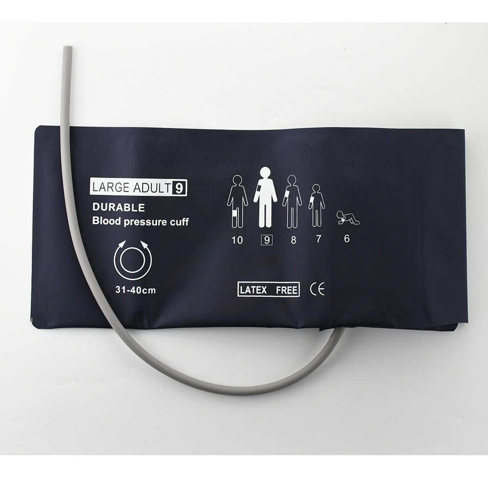 Многоразовая манжета НИАД с одним шлангом, без разъема, нейлоновая манжета НИАД для артериального давления из ТПУ без мочевого пузыря для монитора пациента