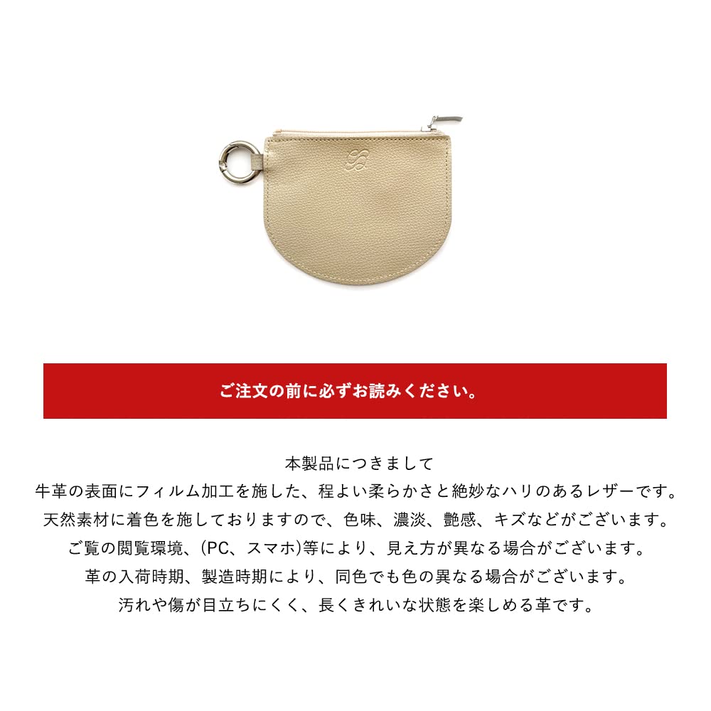 Круглый картхолдер из натуральной кожи, чехол для проездного, держатель для проездного, кошелек на молнии для мелочи, стильный, из итальянской кожи Crumbs, 1 шт. [Gratia] (черный)