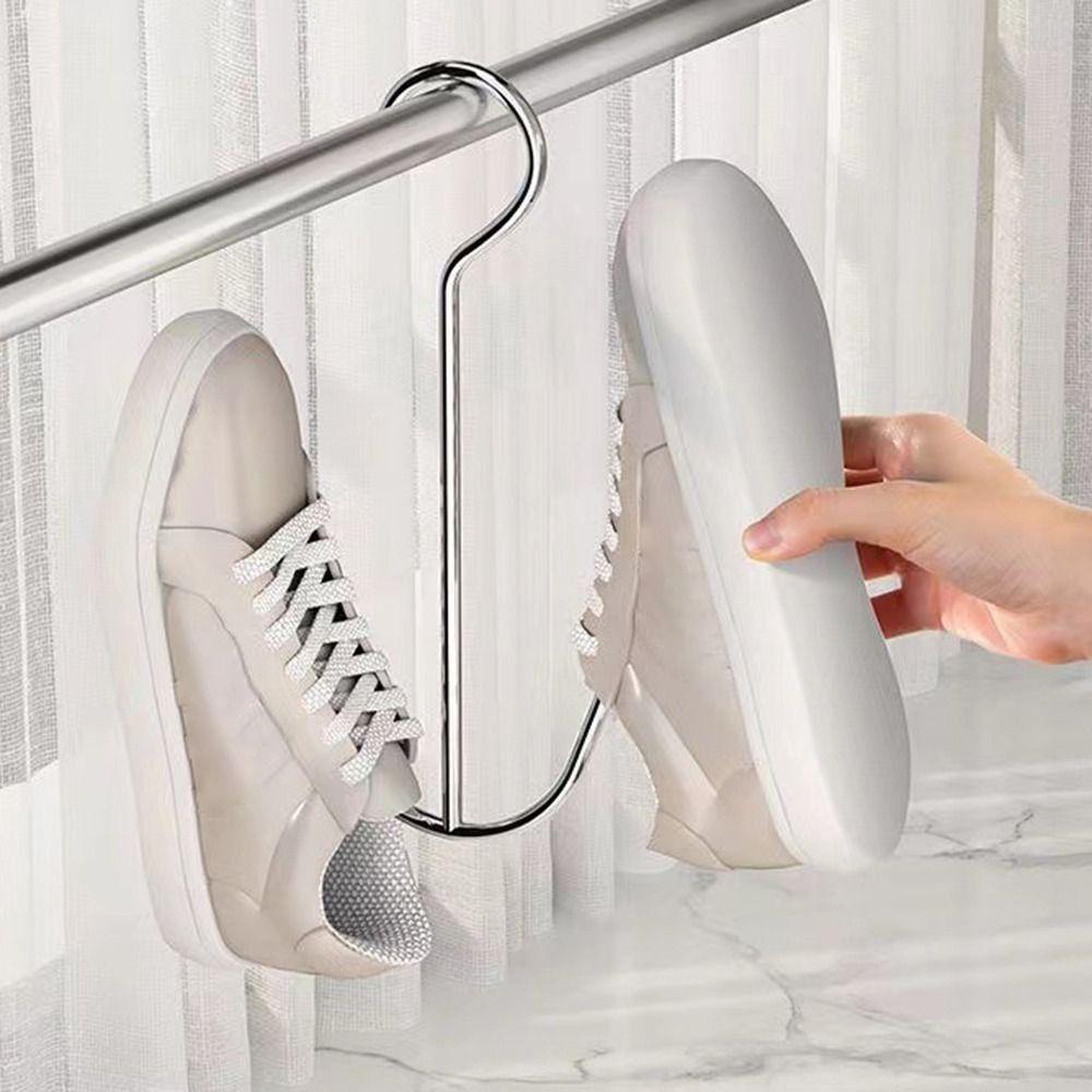 Stainless Steel Shoe Drying Rack Windproof Drying Shoe Hook New Shoe Rack