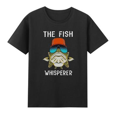 The Fish Whisperer Love Fishing Funny Fisherunisex Gift Vintage Unisexs Black TShirt